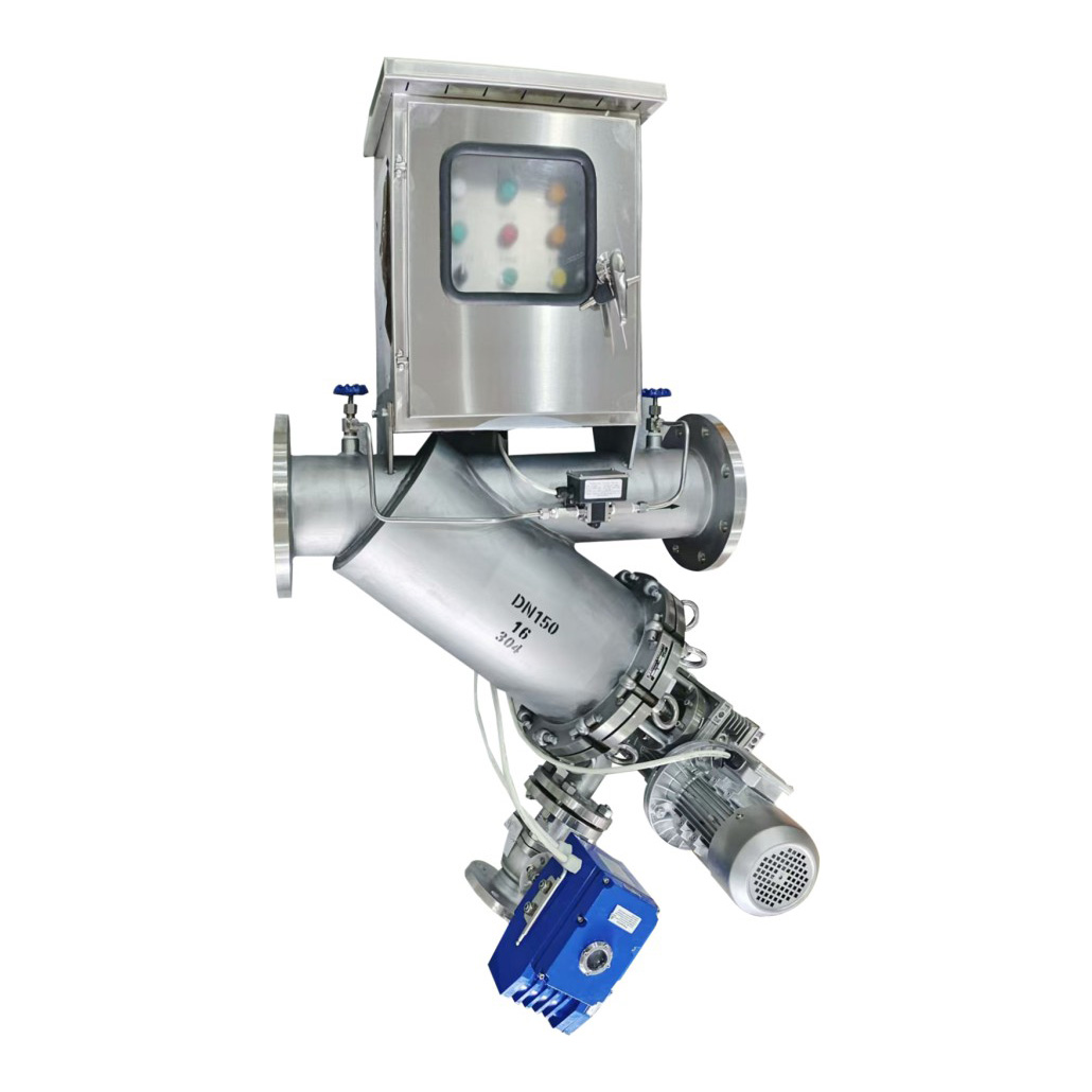 Fully automatic brush self-cleaning filter
